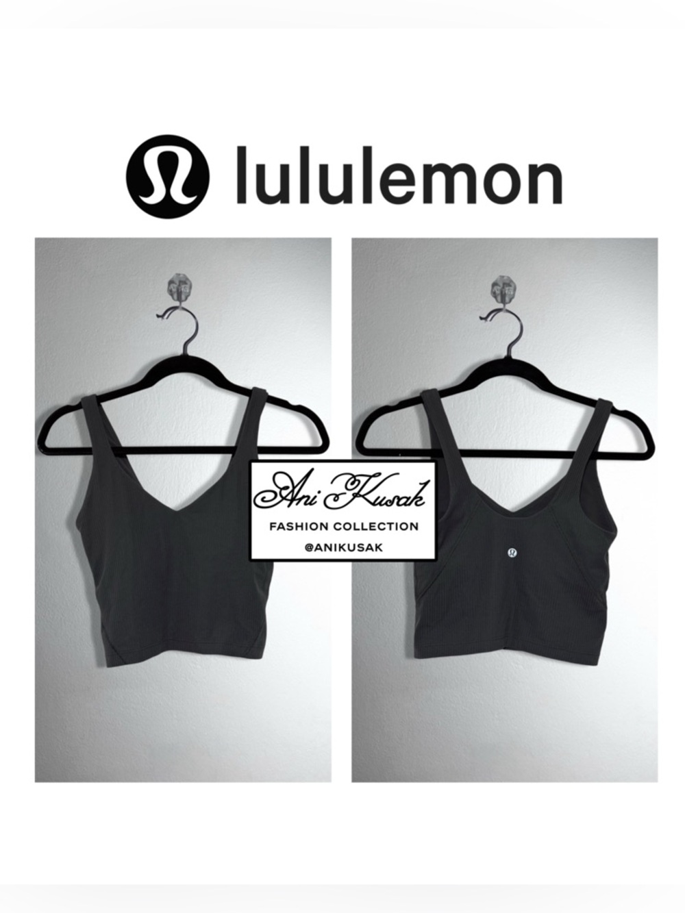 Lululemon Ribbed Align Tank Top Graphite Grey